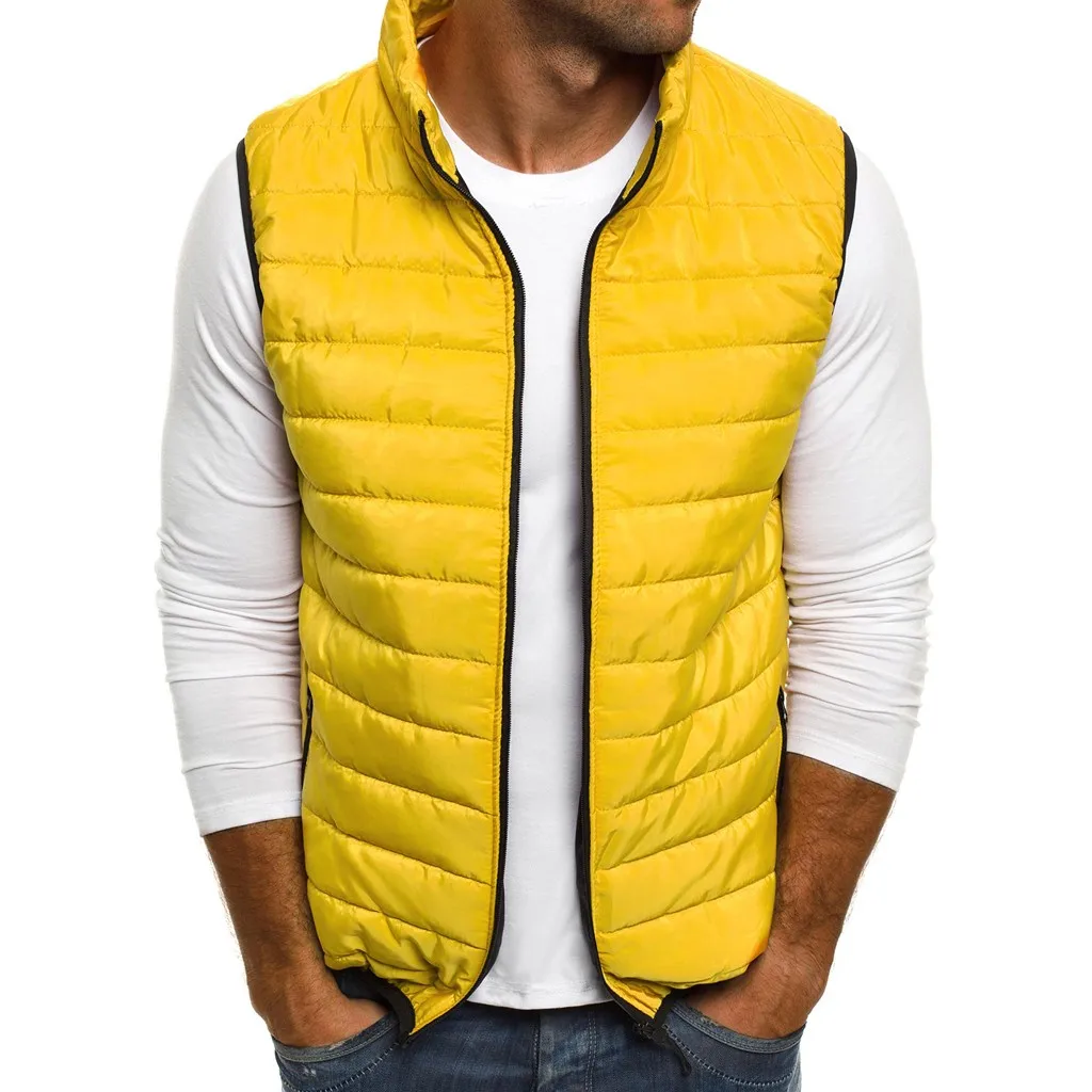 

Vest Men 2019 New Autumn Winter Warm Sleeveless Jacket Zipper Waist Coat Vest Men's Vest Fashion Casual Coats Mens 3XL