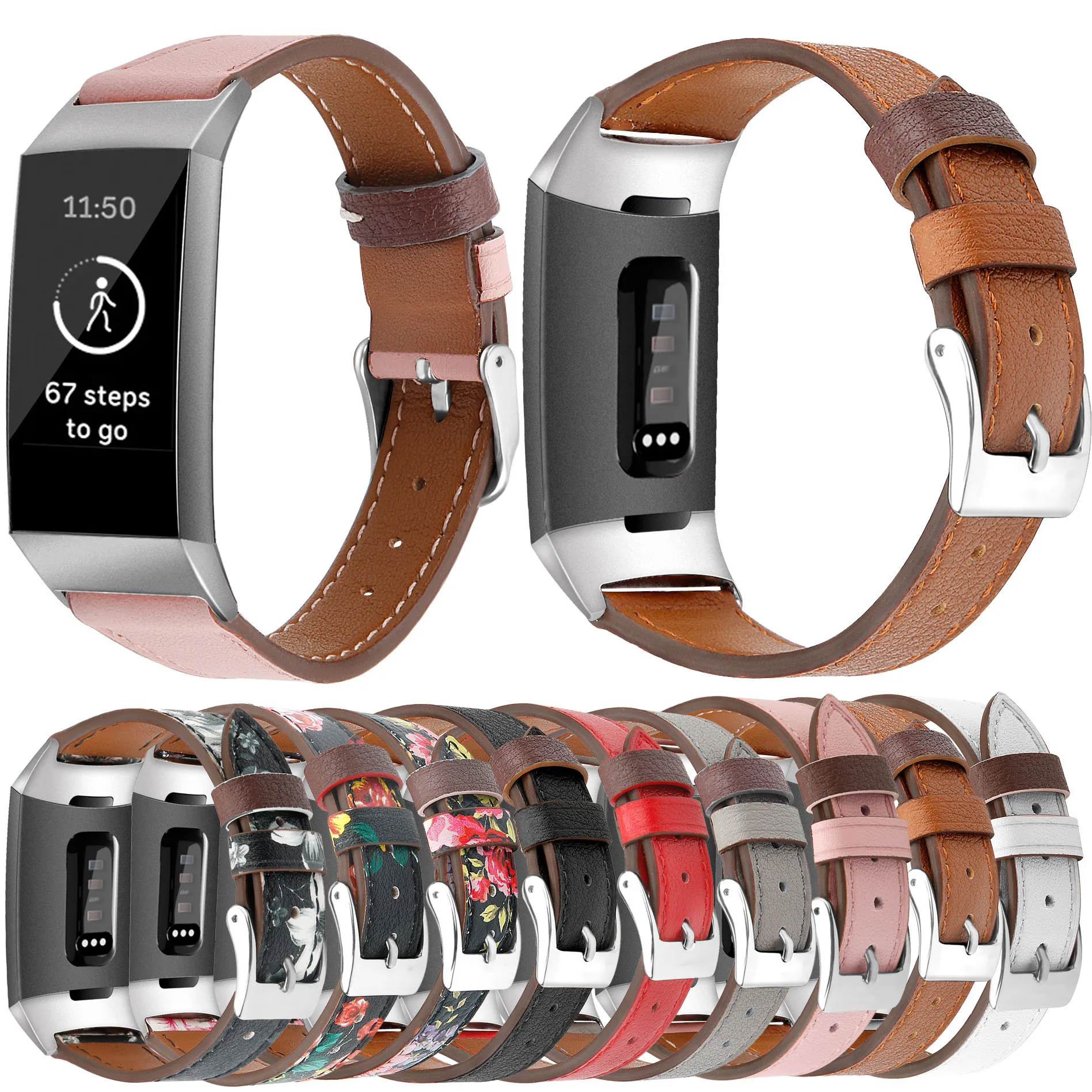 Кожаный ремешок Essidi для Fitbit Charge 3 4 сменный смарт-браслет мужчин и женщин наручных