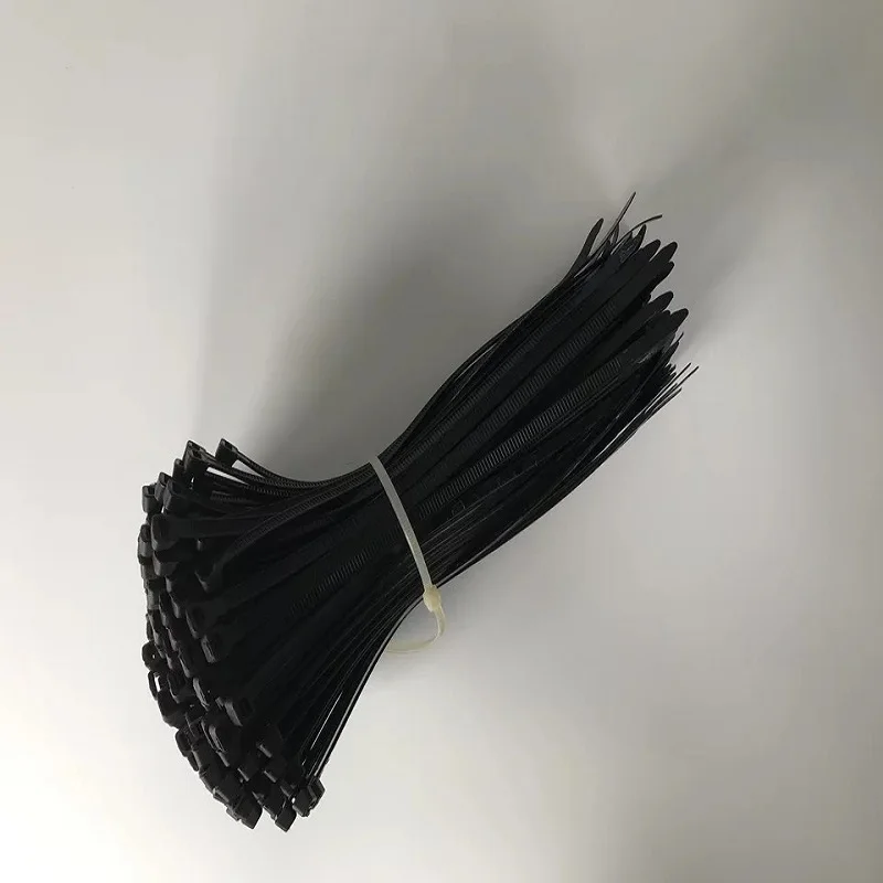 100 шт. 3x150 3x80 3x100 самоблокирующийся пластиковый нейлоновый кабель застежки молнии