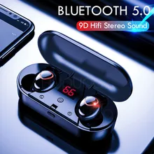 Новинка, Bluetooth 5,0, беспроводные наушники, Bluetooth наушники, спортивные, водонепроницаемые, свободные руки, наушники, 9D, стерео гарнитура для iOS, Android