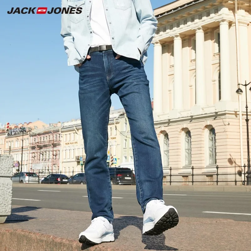 JackJones мужские мягкие Стрейчевые зауженные джинсы базовые 219332585|Джинсы| |