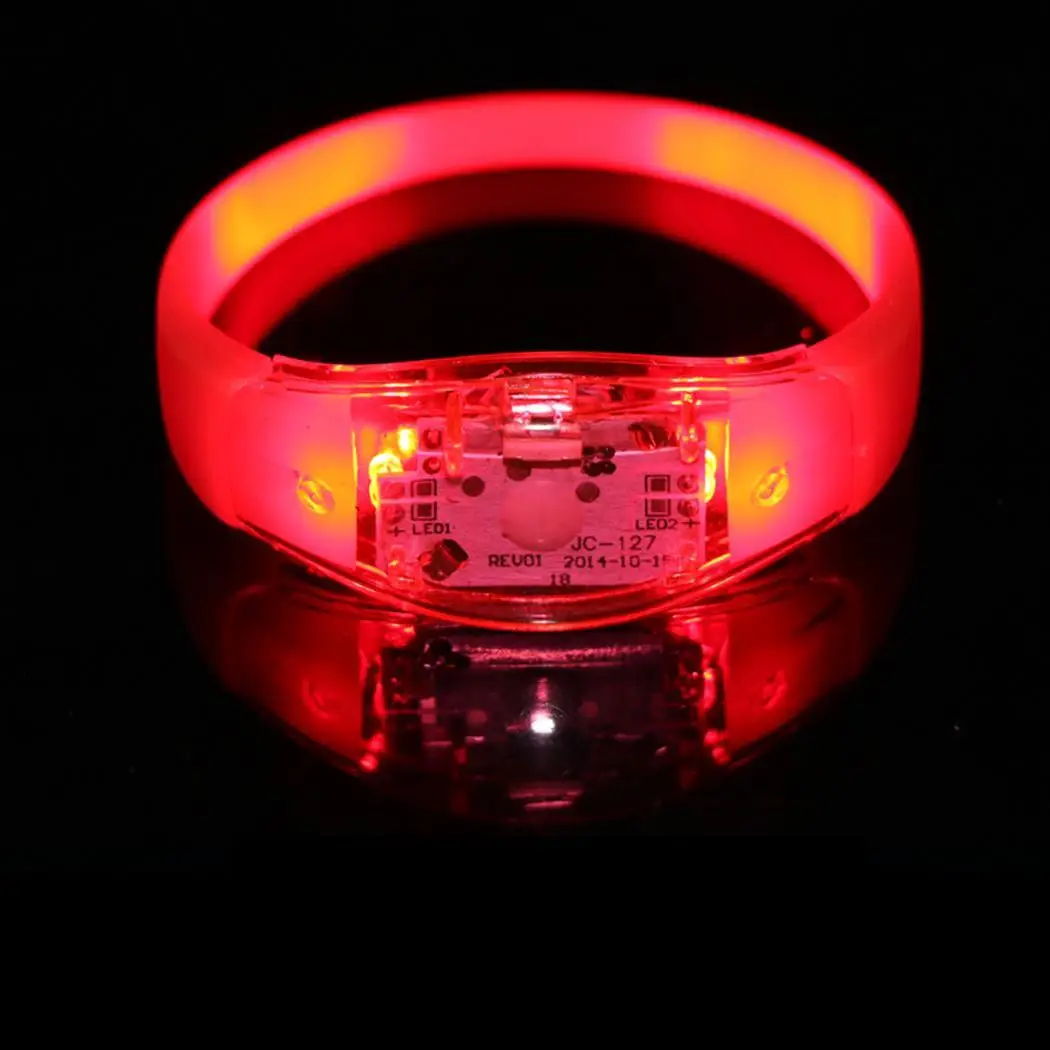 

Reusable LED Flashing Light Up Bracelet Wristband Party Concert