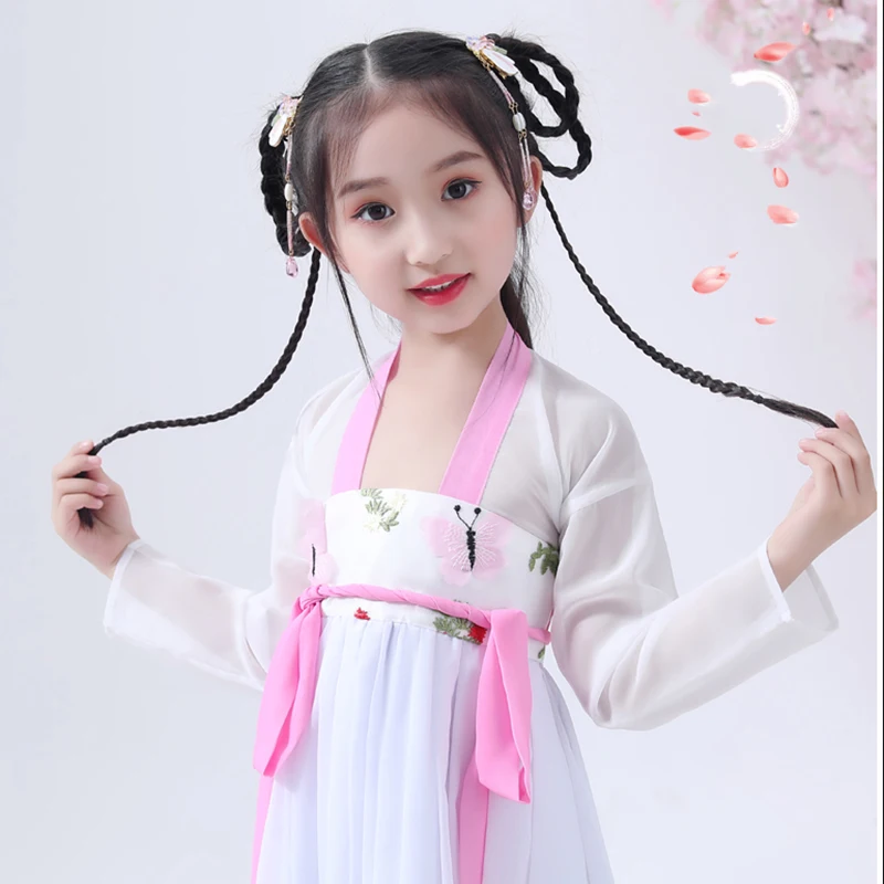 Hanfu, головной убор для девочек, детская заколка с кисточками, аксессуары для волос, супер Женская одежда, заколка для принцессы, новинка
