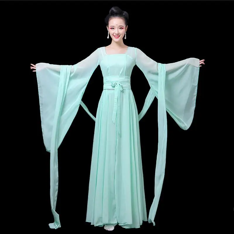 Бренд Hanfu, женские классические танцевальные костюмы в китайском стиле, Элегантный свежий и элегантный костюм принцессы, классный танцевальный костюм феи - Цвет: Photo Color