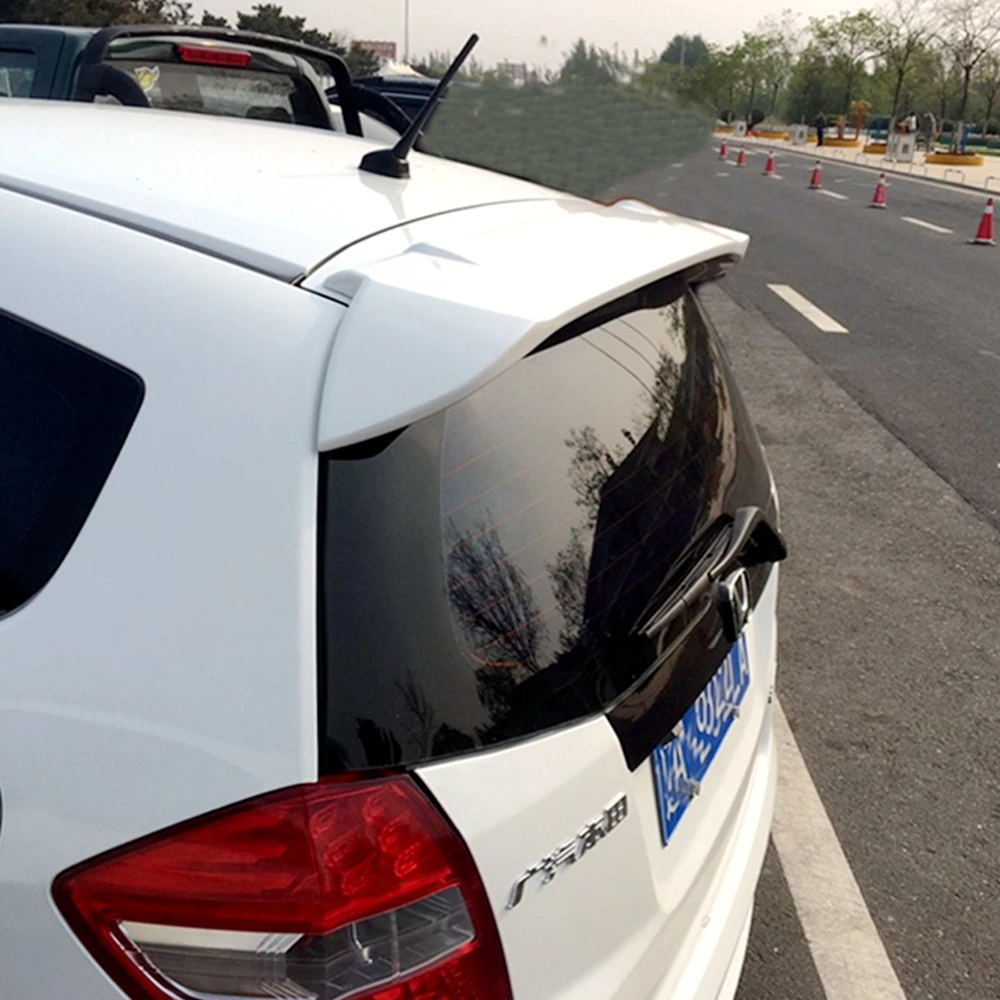 

ABS Plastic Unpainted Color Rear Roof Spoiler Tail Trunk Boot Lip Wing For Honda Fit Jazz 2008 2009 2010 2011 2012 2013