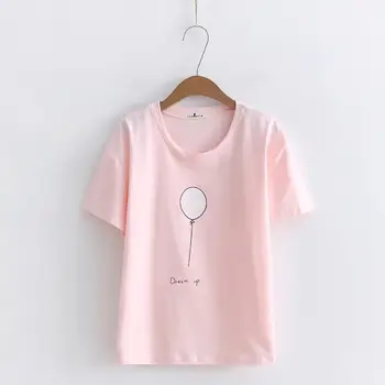 

Cotton T Shirt Summer T-shirts Female Casual Style Tops Tees Sleeve T-shirt Plus Size