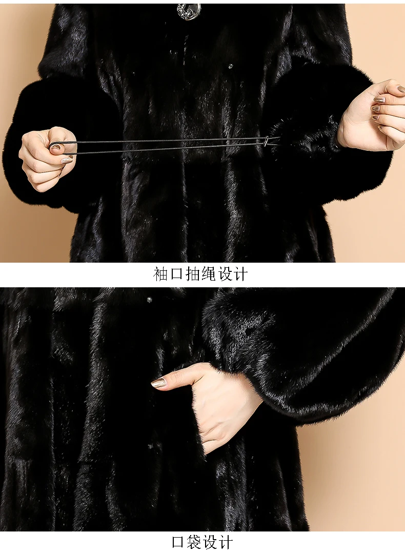 Nerazzurri black real mink fur coat pleated skirted mink jackets for women whole mink coat plus size genuine mink coats women