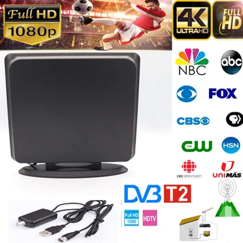 

HDTV 2020 Amplified HDTV Antenna Upgraded Digital Indoor Antenna with a range of up to 180 miles 4K HD VHF UHF Freeview