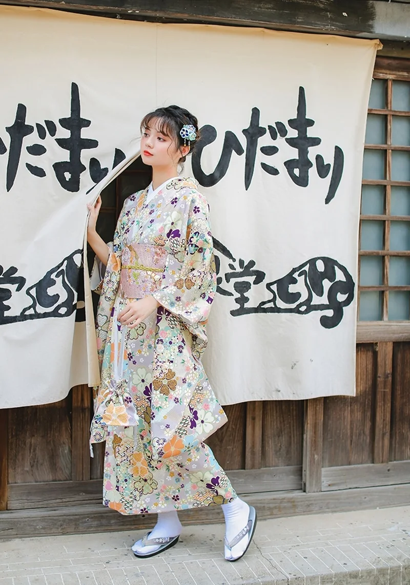 Традиционное японское кимоно, платье, кимоно для женщин,, Obi Haori Geisha, костюм, традиционный японский кимоно, косплей, FF2353