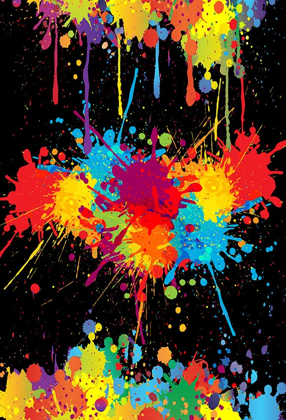 5x7FT Texture Paint Brush Stroke Watercolor Pattern Wall Graffiti Custom Photo Studio Backdrop Background Vinyl 220cm x 150cm |