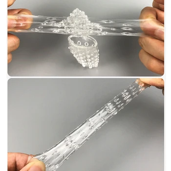 2PCS Finger Reusable Condoms Sex Toys For Woman Clitoris Stimulator Penis Sleeve Condom Vagina Masturbation Toys 6