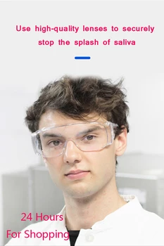 

GE Certificate Safety Goggles Safeguard Eyes From Saliva Splash for Unisex