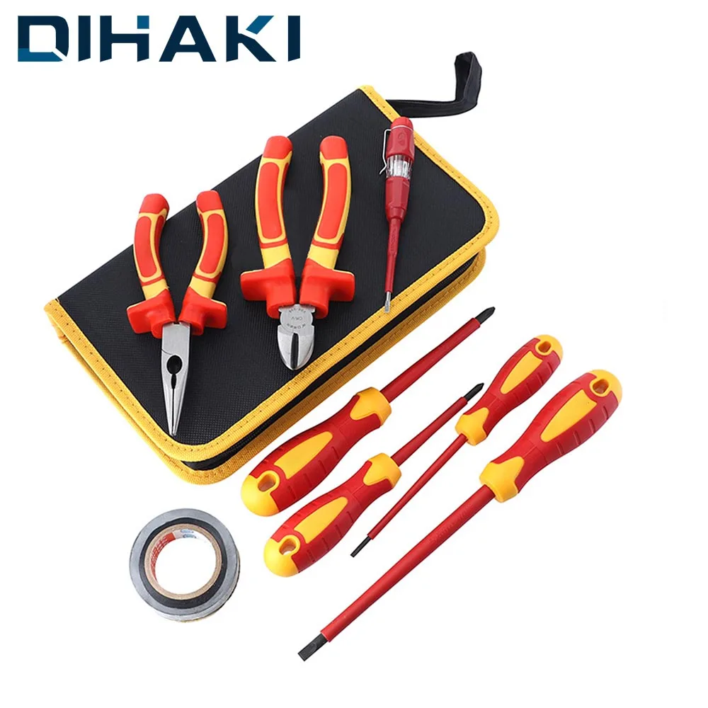 

Insulated Screwdriver Set Magnetic Screw Driver Bit Set Multi-function Precision Repair Hand Tools For Electrician