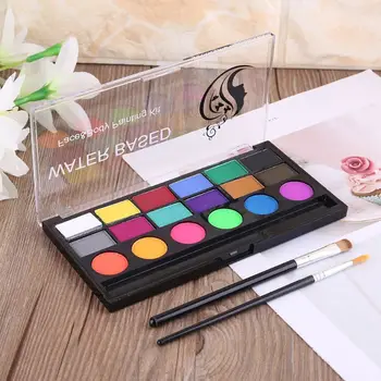 

18 Colors Face Painting Body Makeup Non Toxic Safe Water Paint Halloween Party 203A