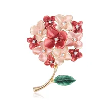 

Fashion 3D flower metal brooches for women Luxury jewelry women accessories cute pins floral