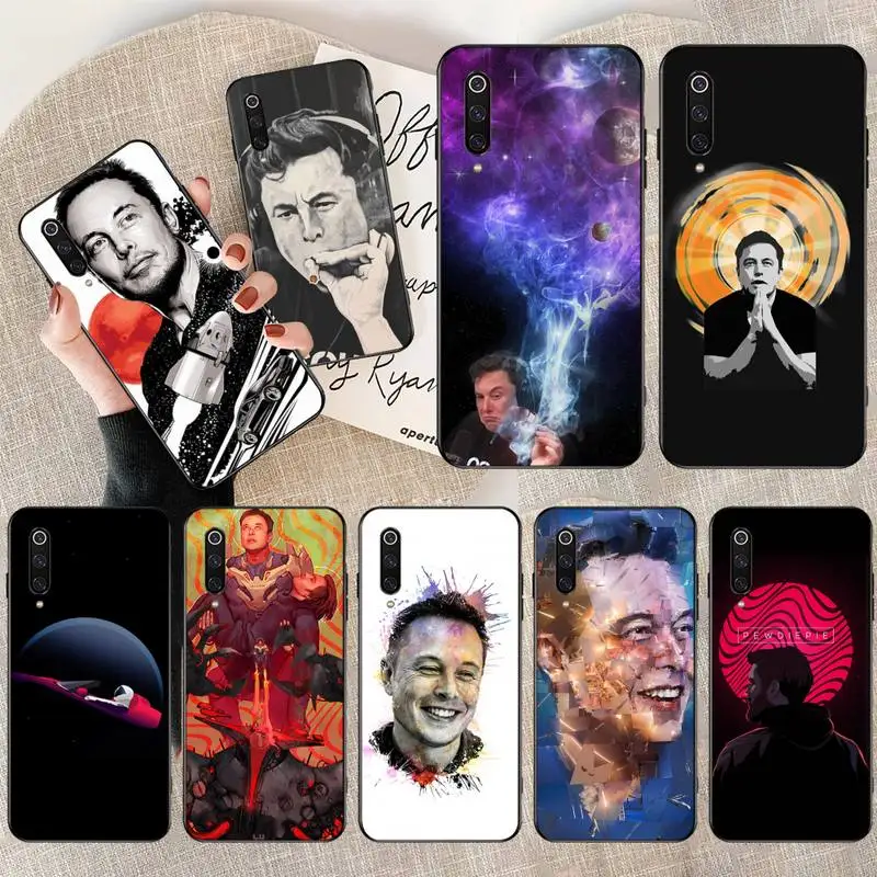 Черный чехол для телефона CUTEWANAN Elon Musk Xiaomi Mi10 10Pro 10 lite Mi9 9SE 8SE Pocophone F1 Mi8 Lite | Мобильные