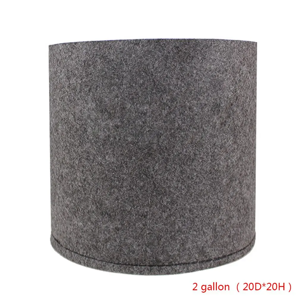Size 20-20cm 6 шт. галлонов мешок для выращивания круглый аэрации обрабатывается горшок для растений ткань выращивание семян мешок клубника Овощной питомник - Цвет: Size 20-20cm