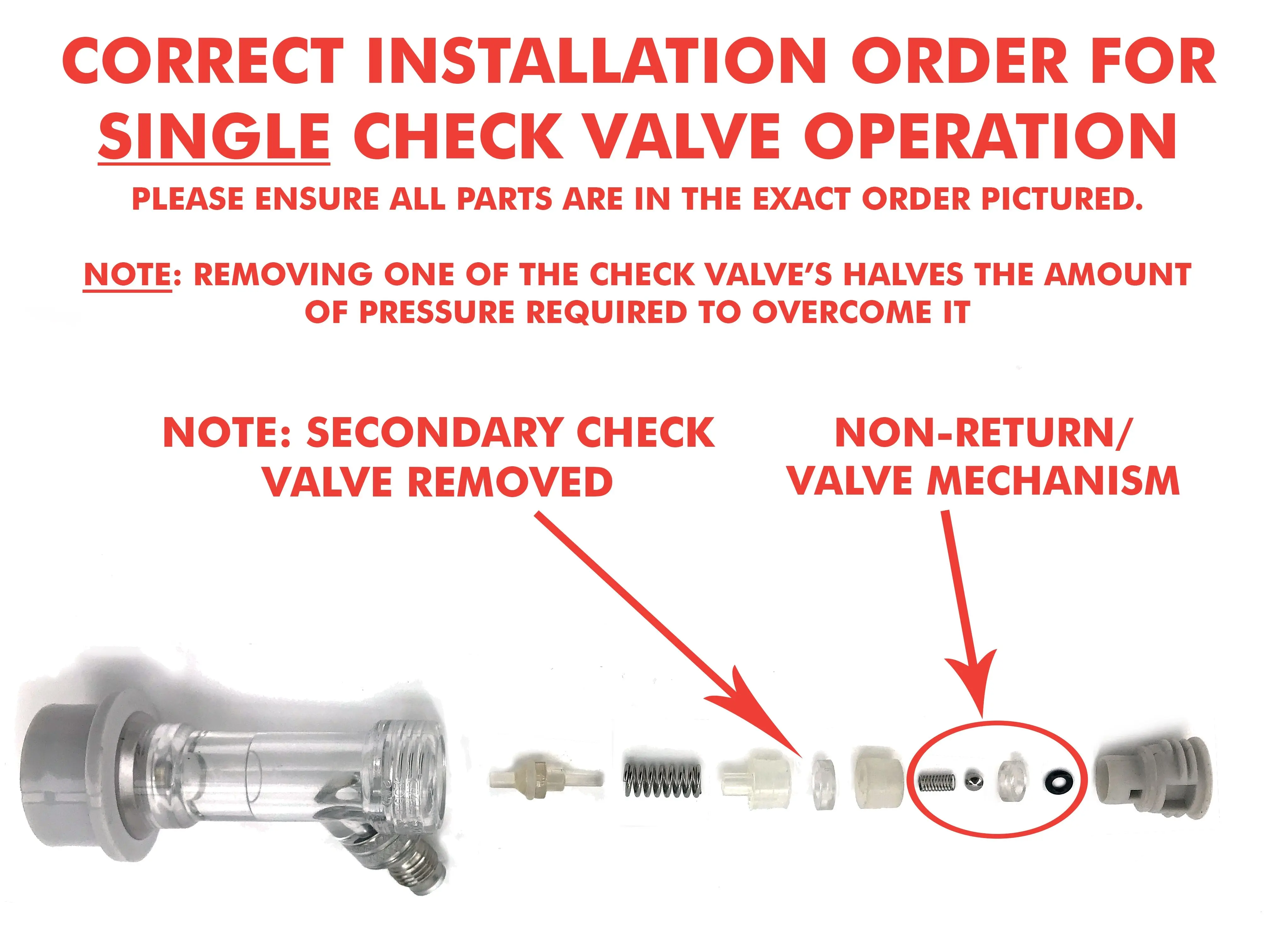 KegLand Premium Ball Lock Disconnect MFL Integrated Check Valve