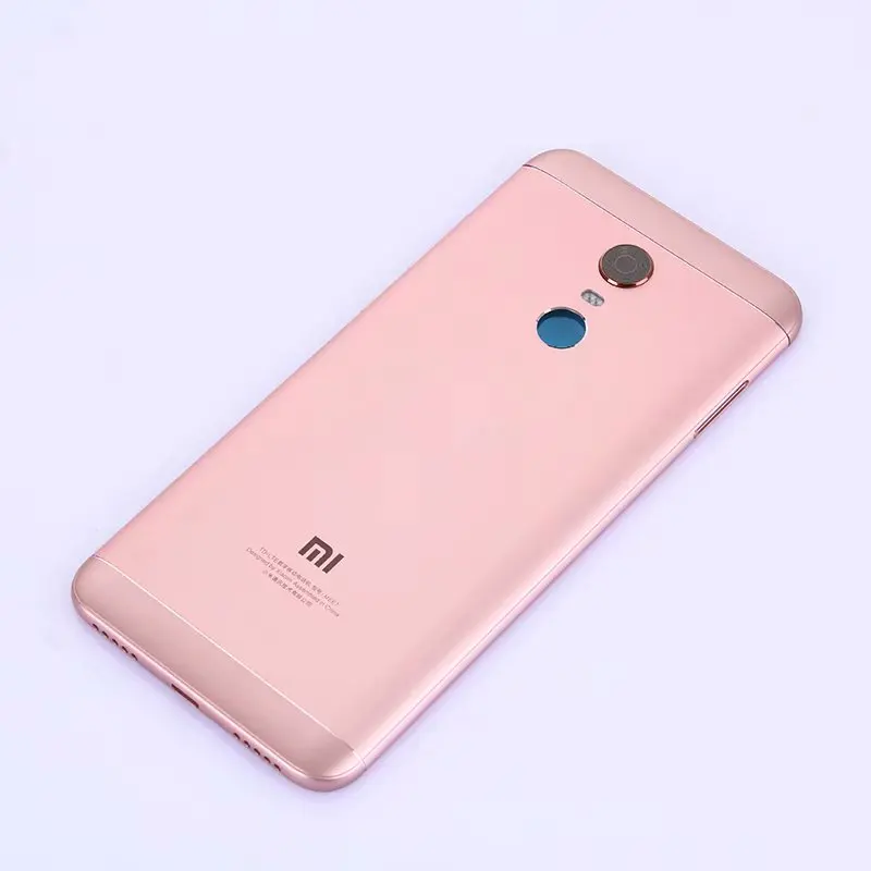 Чехол на заднюю крышку для Xiaomi Redmi 5 Plus 5 Plus металлический чехол для ремонта задней двери батареи+ кнопки стекло камеры