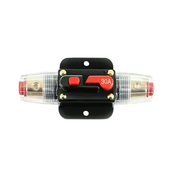 

20A 30A 40A 50A 60A 80A 100A 12V Car Truck Audio Amplifier Circuit Breaker Fuse Holder AGU Style Stereo Amplifier Fuse Adapter