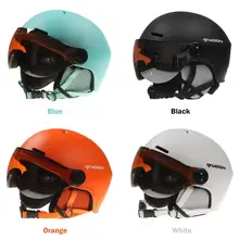 Лыжный шлем с очками, интегрированный Снежный спорт, сноуборд, шлем для мужчин и женщин, безопасная конструкция, высокое качество, быстрая