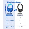 Mpow CH6 Wired Child Kids Headphones Food Grade Material 85dB Limited Volume with 3.5mm AUX Port for MP3 MP4 PC Phone Laptops 3