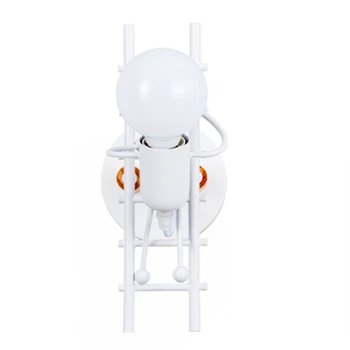

Nordic White Wall Lamp Bedroom Creative Personality Light Dwarf Climbing Stairs Wall Lamp Aisle Corridor Children'S Room Bedside