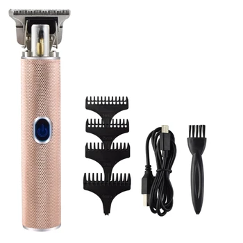 

Electric Outliner Hair Clippers Cordless Rechargeable Barber Grooming Kits Pro T-Blade Trimmer