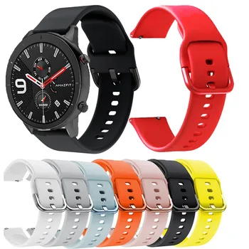 

For Huami Amazfit GTR 42/Bip GTS for Huawei Watch 2/GT 2 42 Silicone Official Buckle Replacement Wristband Bracelet Accessory