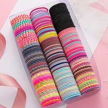 50 шт./компл. и девочек базовые разноцветные резинки для волос Детский милый хвост держатель резинкой лента для волос резинка для волос аксессуары