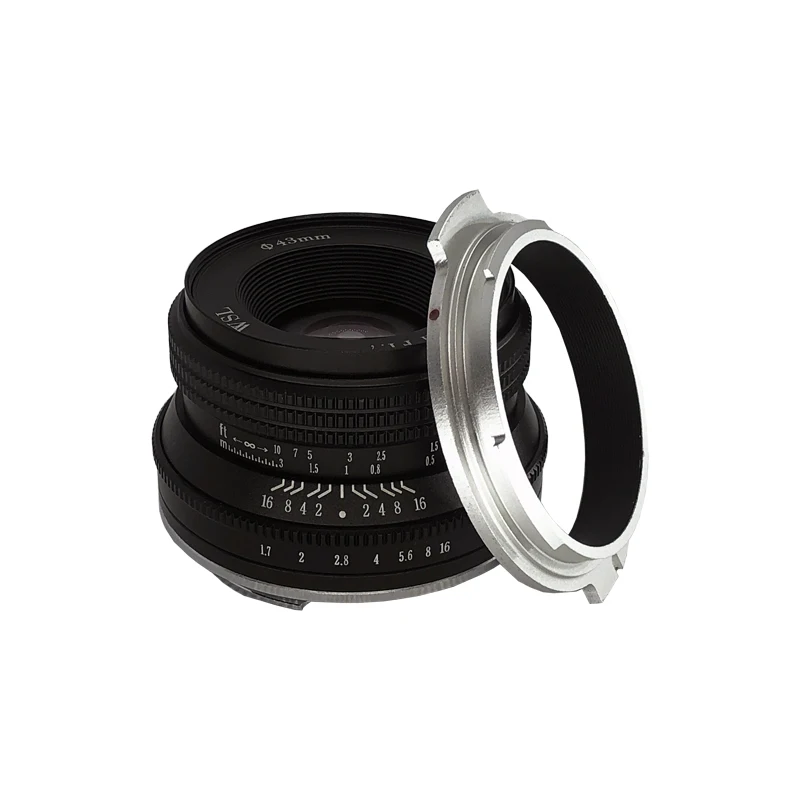 Wesleywsl-mf Lente de Câmera Mirrorless 25 mm Lente F1.7 25 mm Sony Nex E-mount Fuji xf x Aps-c Macro m4 Canon Eos-m Ef-m - Image 4
