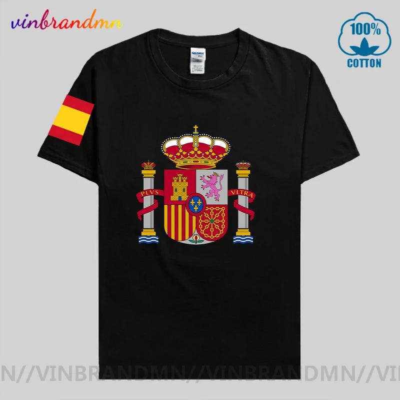 Camiseta Retro del Reino de para hombre, camisa bandera española, la moda, ESP, brazo de abrigo español|Camisetas| AliExpress