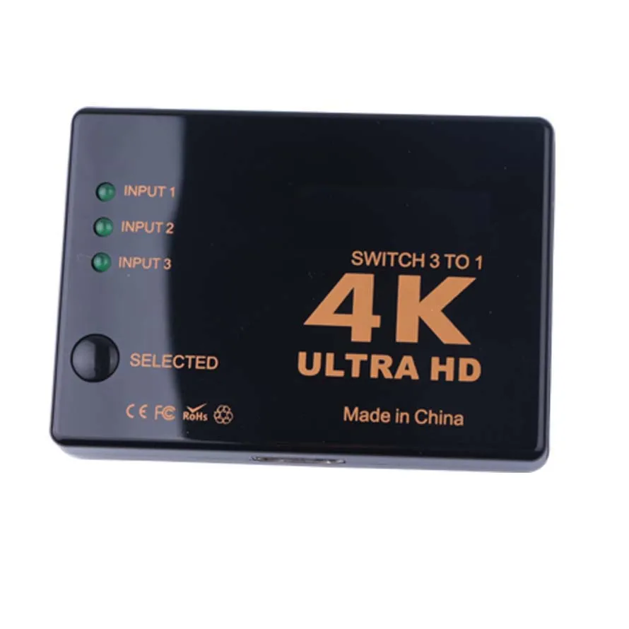 Хит продаж 3 порта 4K * 2K 1080P переключатель совместимый с HDMI разветвитель в 1 Box Ultra HD