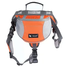 Backlup 600D нейлоновый рюкзак для собак на открытом воздухе для путешествий, седельная сумка для питомцев, сумка для тренировок, кемпинга, пеших прогулок, переноски пищевых напитков