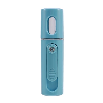 

Facial Steamer Nano Steamer Handy Mister Facial Mist Spray Moisture Face Sprayer Rechargeable Mini Usb Charging Facial Spa(Blue)