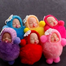 Горячая кукла сон брелок милый цветок наклейки кукла с пустышкой плюшевые сумки кулон школьный кулон