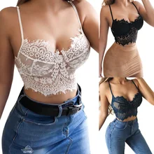 Женский кружевной однотонный укороченный топ, дышащий бюстгальтер, мягкое эластичное нижнее белье, магазин NYZ