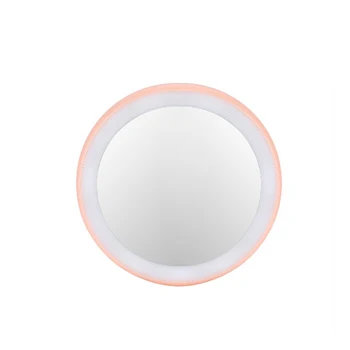 

LED Light Makeup Mirror Mini Portable Round HD Makeup Cosmetic Mirror with 12LED Lights