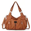 Angelkiss Winter Fashion Shoulder Bag for Women Soft PU Crossbody Handbg Large Capacity Messenger Bag Hobos Big Purse 2