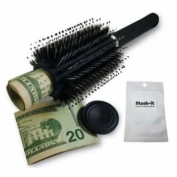 

Hair Brush Stash Safe Diversion Secret Security Hidden Valuables Hollow Container Household Secret Compartment