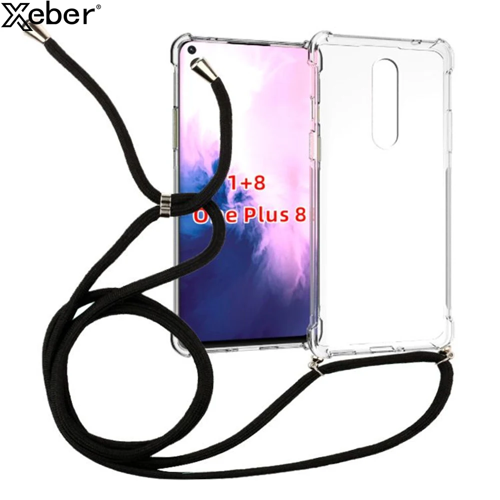 Кросс боди ожерелье с ожерельем для телефона чехол OnePlus Nord 8T 8 Pro 7 iPhone 6