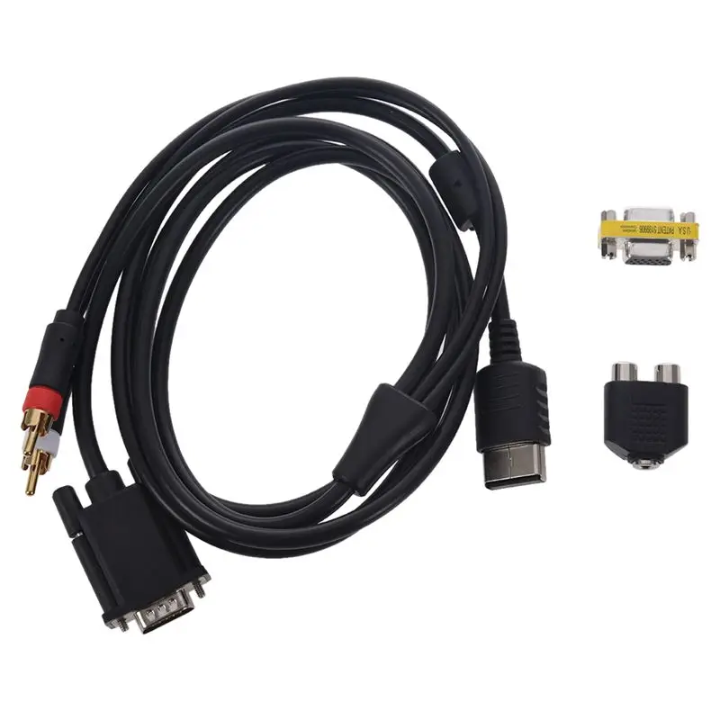 VGA Высокое разрешение кабель RCA Звуковой адаптер HD Box PAL NTSC для SEGA Dreamcast
