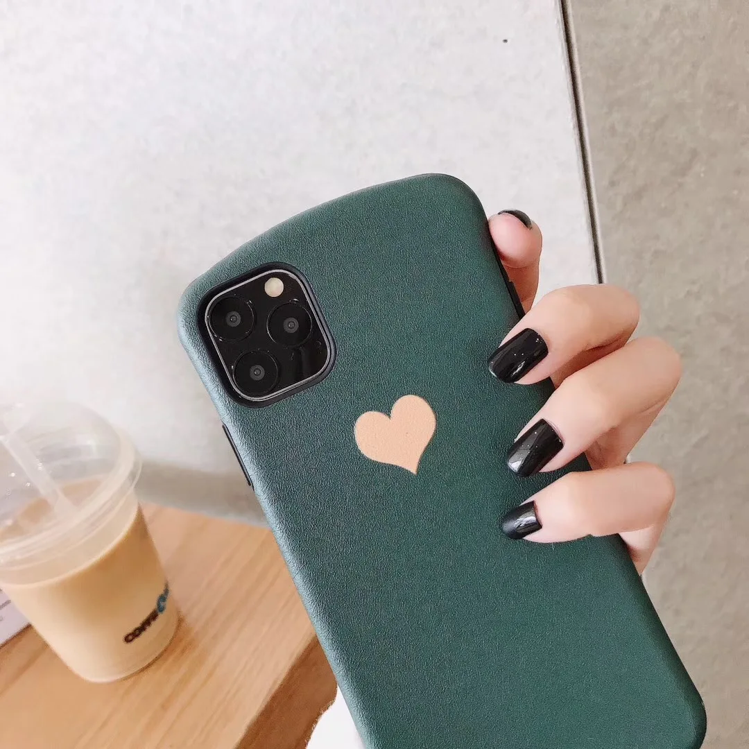 MGECD TPU чехол для iphone xr из чистого шелка с сердечками Мягкий защитный чехол для Apple X XsMAX 8Plus 7Plus защита от падения - Цвет: Зеленый