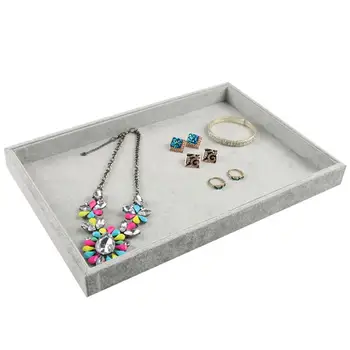 

Fashion Velvet Cloth Earrings Rings Jewelry Pendant Display Holder Tray Rack Jewelry Packaging Carrying Case Organizer 쥬얼리 디스플레이