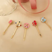 Sansummer Новинка Горячая Мода девушка мультфильм сердце стразы мечта личность Романтический изысканный зажим для волос для женщин ювелирные изделия