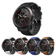 Для Xiaomi Amazfit Stratos 3& Stratos 2& Stratos 1 ремешок для часов Amazfit Pace/GTR 47 мм браслет кожа+ силиконовый браслет