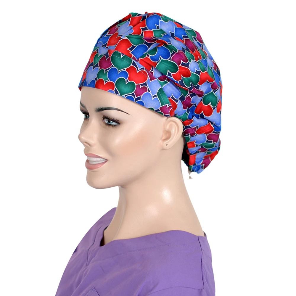 Bouffant Cap 10 Готовка для шеф-повара Рабочая шапочка для душа хирургическая шапочка s медсестры костюм медика шапки для женщин хлопок Sweatband больница или шляпа буффан - Цвет: Bouffant Cap 10