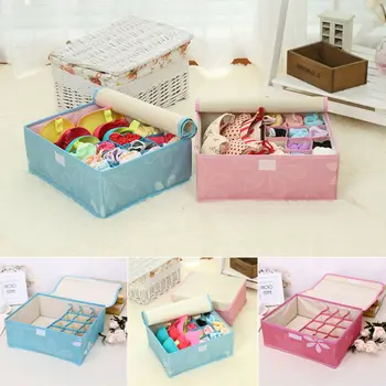 

New Fashion Foldable Underwear Sock Bra Tie Toy Draw Divider Organiser Storage Container Box