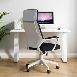 Dossier de chaise ergonomique, confortable et sédentaire, chaise de conférence pour bureau, mobilier de chaise d'ordinateur rotatif 