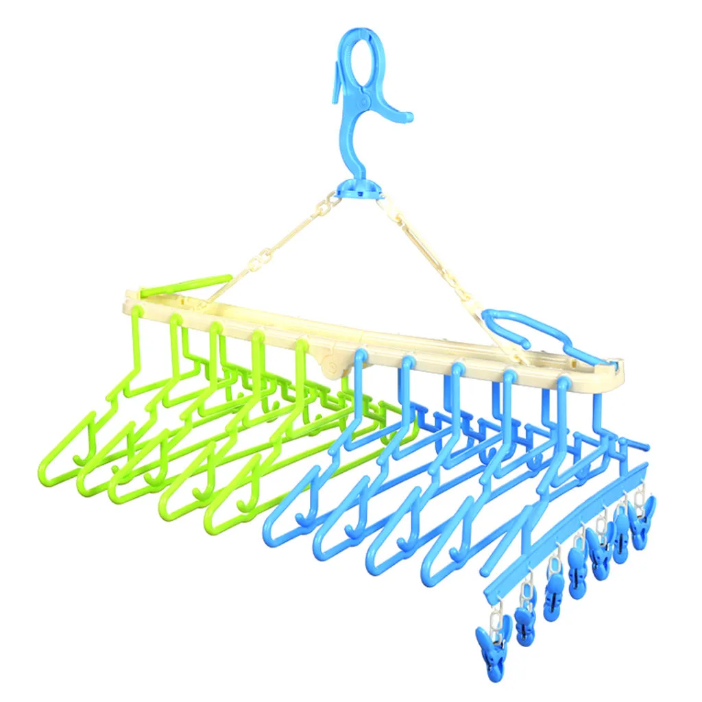 Вешалка для одежды, многофункциональная поддержка, ветрозащитная Нескользящая сушилка для одежды для дома, вешалки для хранения одежды# EW